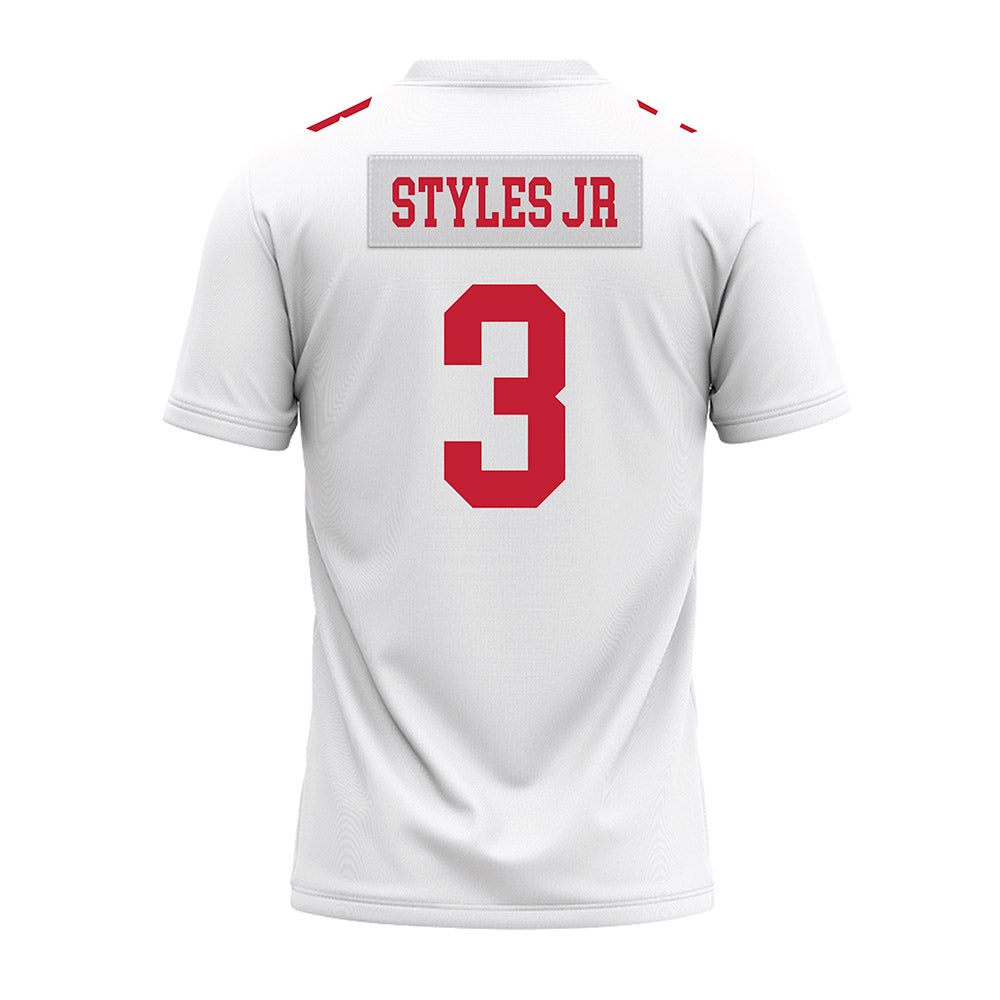 Ohio State - NCAA Football : Lorenzo Styles Jr - White Premium Football Jersey-1
