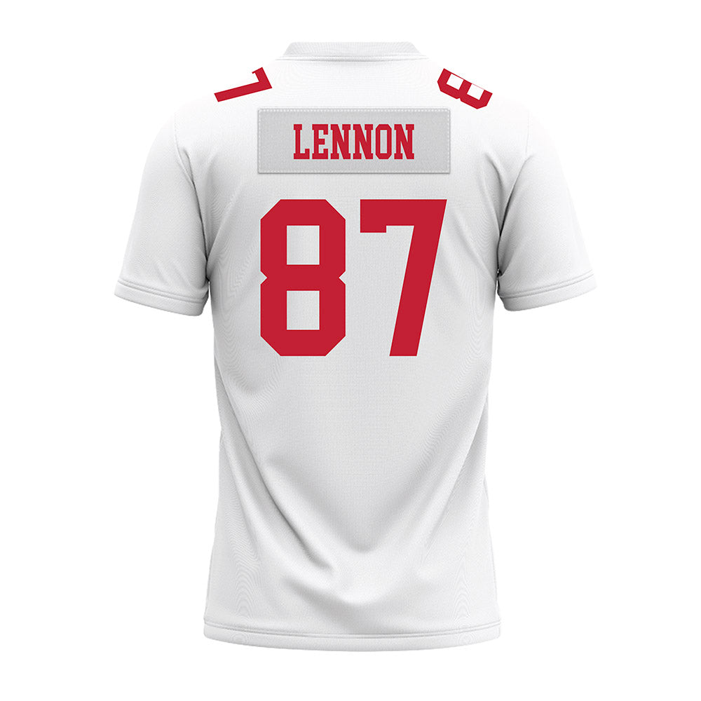 Ohio State - NCAA Football : Brody Lennon - White Premium Football Jersey-1