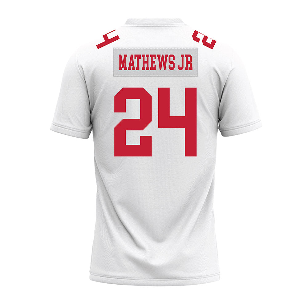 Ohio State - NCAA Football : Jermaine Mathews Jr - White Premium Football Jersey