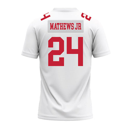 Ohio State - NCAA Football : Jermaine Mathews Jr - White Premium Football Jersey