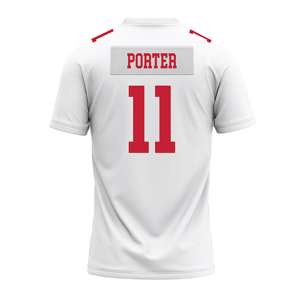 Ohio State - NCAA Football : Quincy Porter - White Premium Football Jersey-1