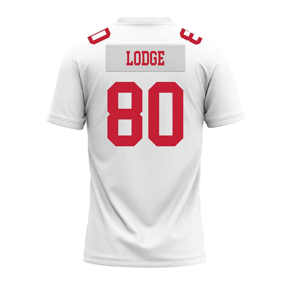 Ohio State - NCAA Football : Shawn Lodge - White Premium Football Jersey-1