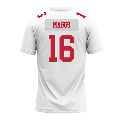 Ohio State - NCAA Football : Mason Maggs - White Premium Football Jersey