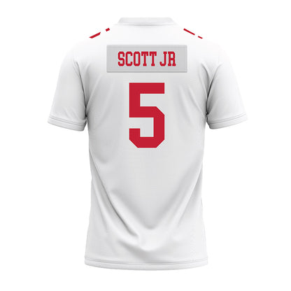 Ohio State - NCAA Football : Aaron Scott Jr - White Premium Football Jersey