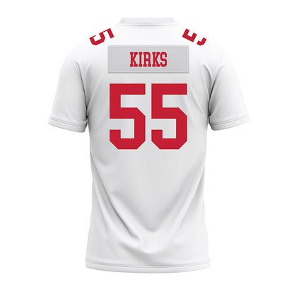 Ohio State - NCAA Football : Dominic Kirks - White Premium Football Jersey-1