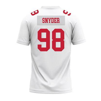 Ohio State - NCAA Football : Austin Snyder - White Premium Football Jersey