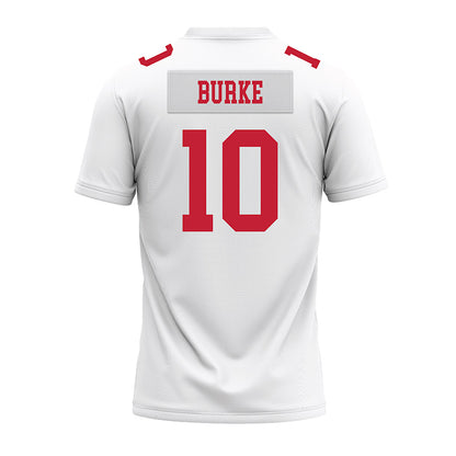 Ohio State - NCAA Football : Denzel Burke - White Premium Football Jersey