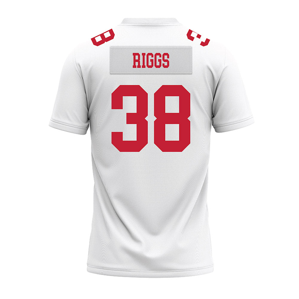 Ohio State - NCAA Football : Eli Riggs - White Premium Football Jersey