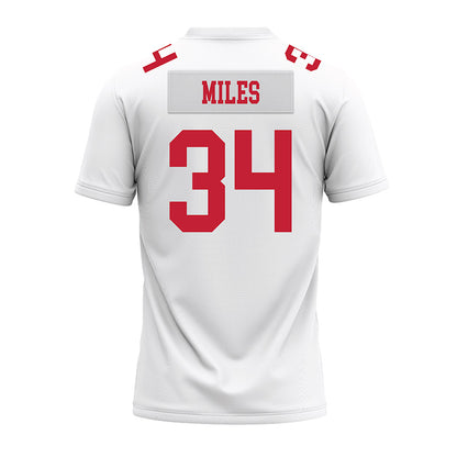 Ohio State - NCAA Football : Bukari Miles - White Premium Football Jersey-1
