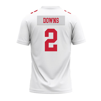 Ohio State - NCAA Football : Caleb Downs - White Premium Football Jersey