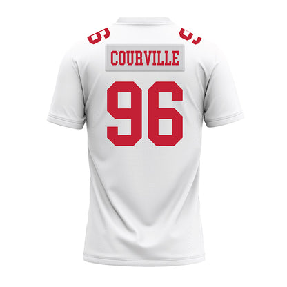 Ohio State - NCAA Football : Jackson Courville - White Premium Football Jersey-1