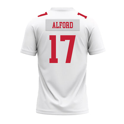 Ohio State - NCAA Football : Tarvos Alford - White Premium Football Jersey-1