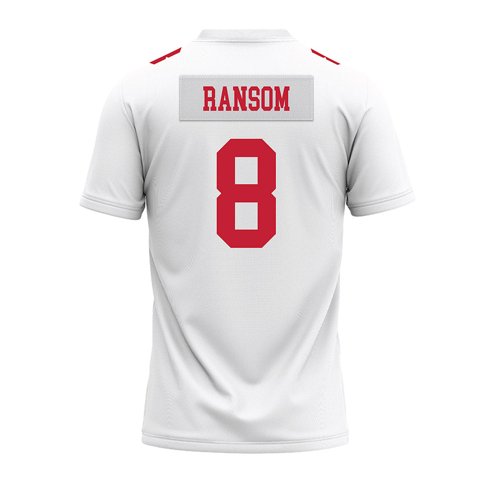 Ohio State - NCAA Football : Lathan Ransom - White Premium Football Jersey