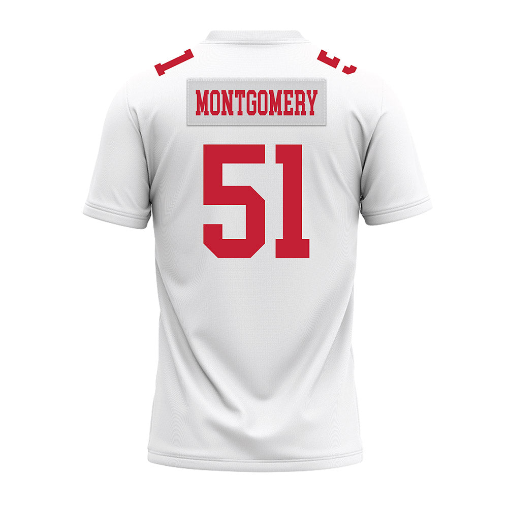 Ohio State - NCAA Football : Luke Montgomery - White Premium Football Jersey