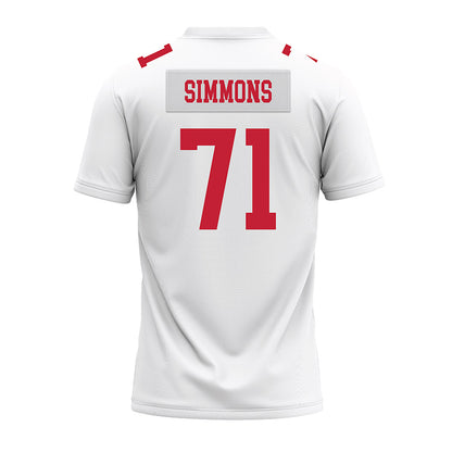 Ohio State - NCAA Football : Josh Simmons - White Premium Football Jersey