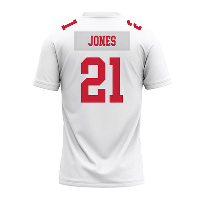Ohio State - NCAA Football : Brenten Jones - White Premium Football Jersey-1