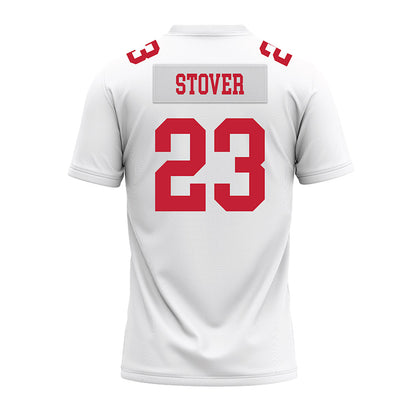 Ohio State - NCAA Football : Garrett Stover - White Premium Football Jersey