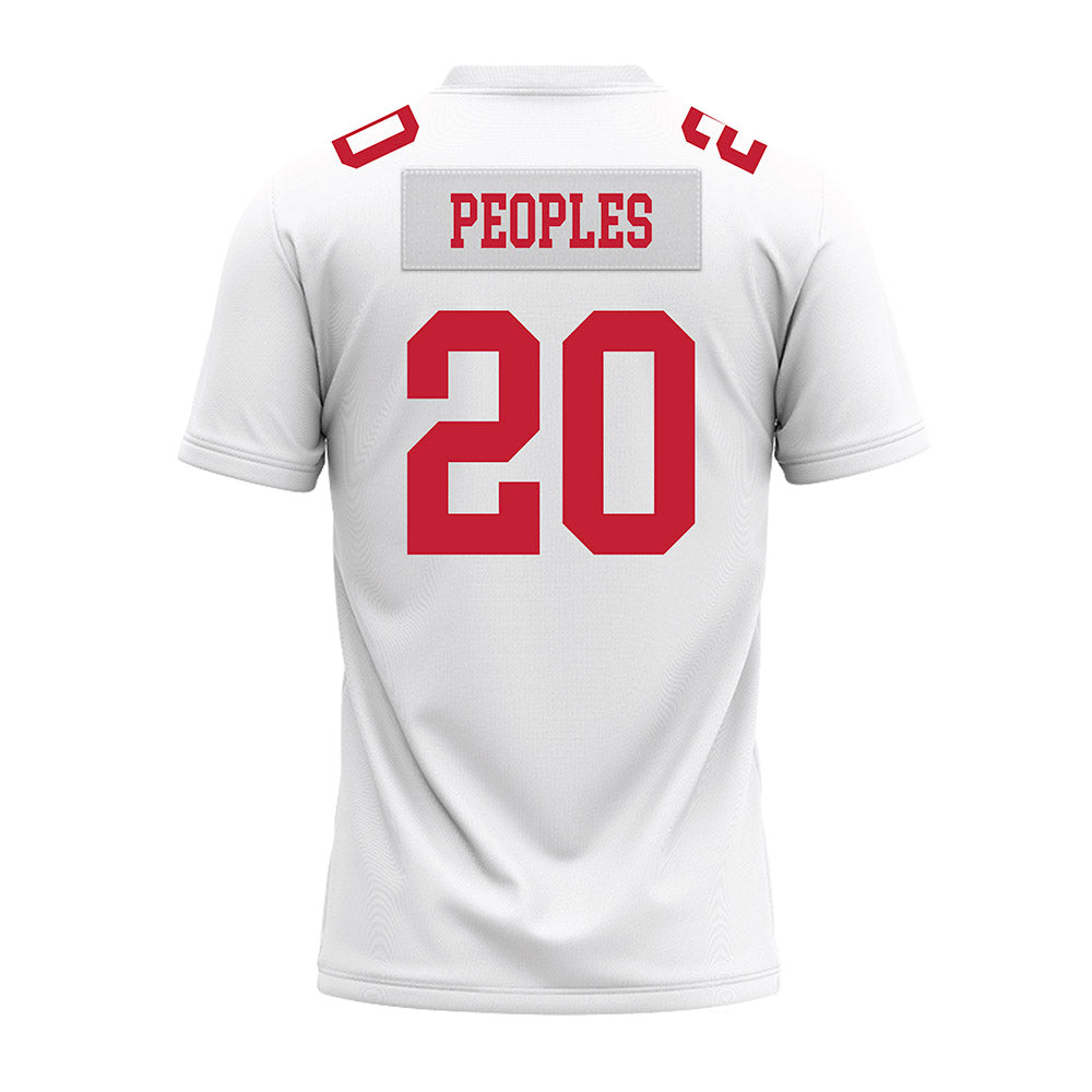 Ohio State - NCAA Football : James Peoples - White Premium Football Jersey