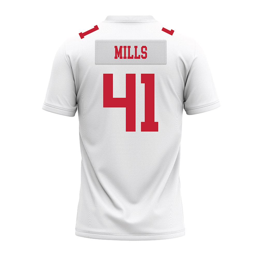 Ohio State - NCAA Football : Grant Mills - White Premium Football Jersey-1