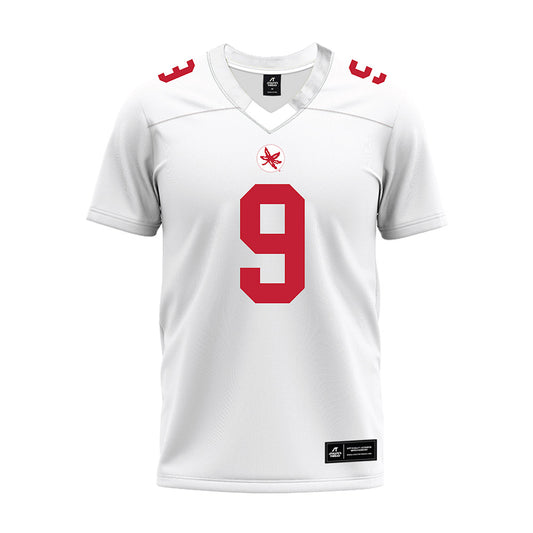 Ohio State - NCAA Football : Jayden Ballard - White Premium Football Jersey