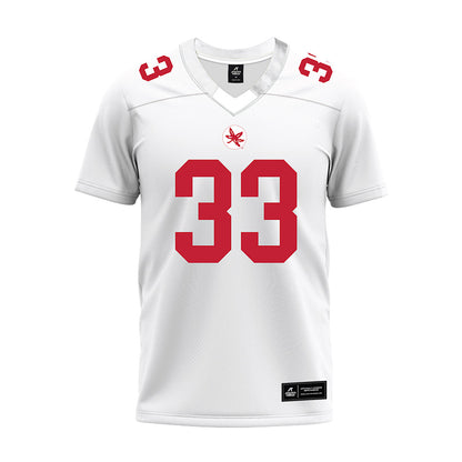 Ohio State - NCAA Football : Devin Brown - White Premium Football Jersey