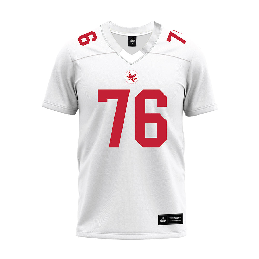 Ohio State - NCAA Football : Jake Cook - White Premium Football Jersey-0