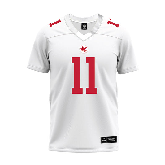 Ohio State - NCAA Football : Quincy Porter - White Premium Football Jersey-0