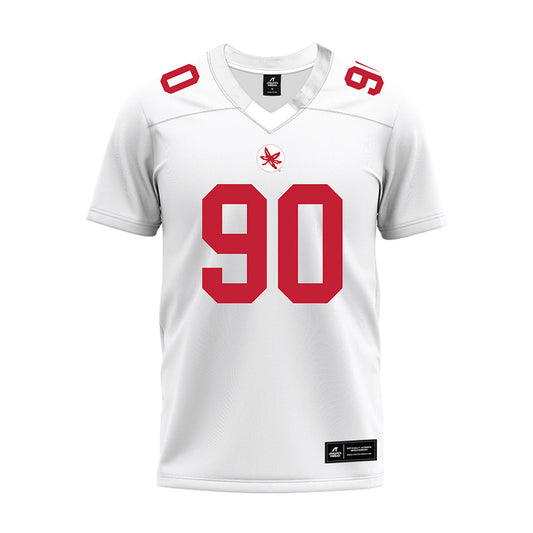 Ohio State - NCAA Football : Eric Mensah - White Premium Football Jersey