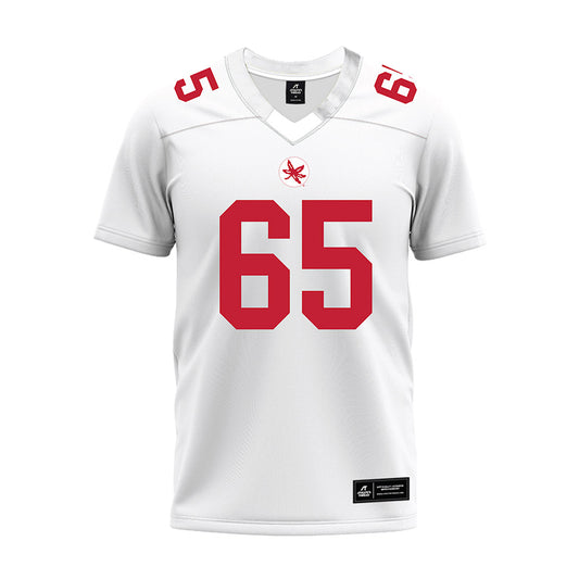 Ohio State - NCAA Football : Zenuae Michalski - White Premium Football Jersey