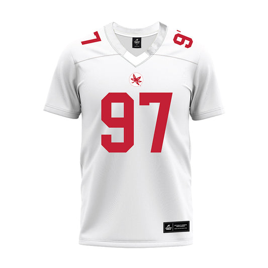 Ohio State - NCAA Football : Kenyatta Jackson Jr - White Premium Football Jersey