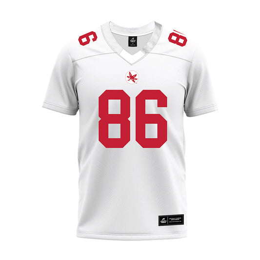Ohio State - NCAA Football : Max Klare - White Premium Football Jersey-0