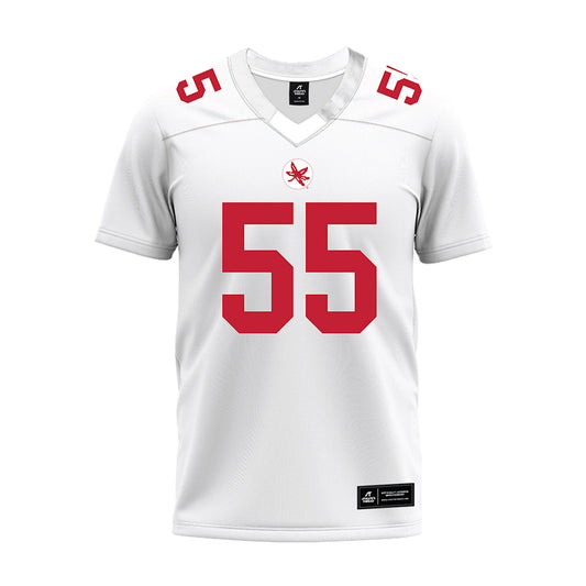 Ohio State - NCAA Football : Dominic Kirks - White Premium Football Jersey-0
