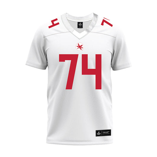 Ohio State - NCAA Football : Donovan Jackson - White Premium Football Jersey