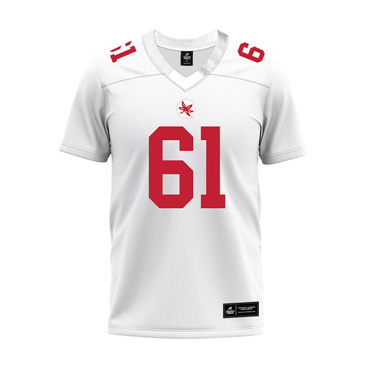 Ohio State - NCAA Football : Caden Davis - White Premium Football Jersey