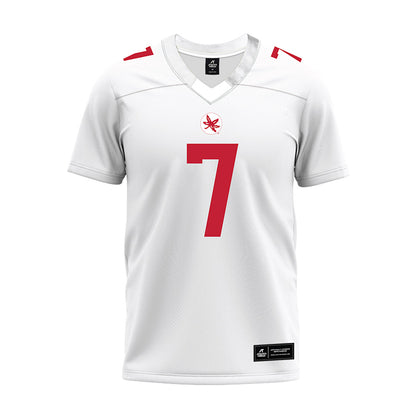 Ohio State - NCAA Football : Jermaine Mathews Jr - White Premium Football Jersey-0