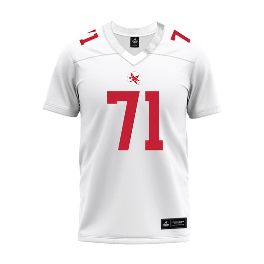 Ohio State - NCAA Football : Josh Simmons - White Premium Football Jersey