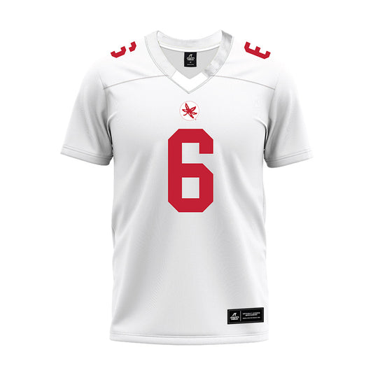 Ohio State - NCAA Football : Eli Brickhandler - White Premium Football Jersey-0