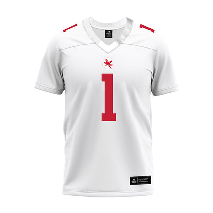 Ohio State - NCAA Football : Davison Igbinosun - White Premium Football Jersey