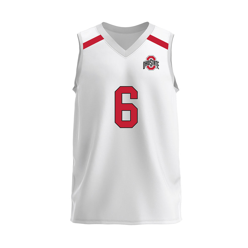 Ohio State - NCAA Men's Volleyball : Shane Wetzel - White Volleyball Jersey