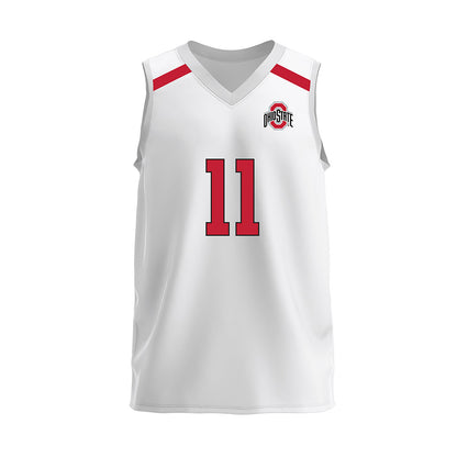 Ohio State - NCAA Men's Volleyball : Ben Hutchinson - White Volleyball Jersey