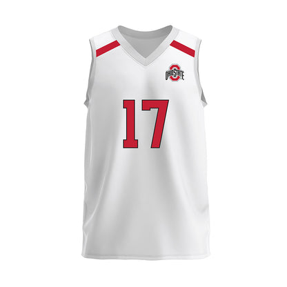 Ohio State - NCAA Men's Volleyball : Tyler Tharpe - White Volleyball Jersey