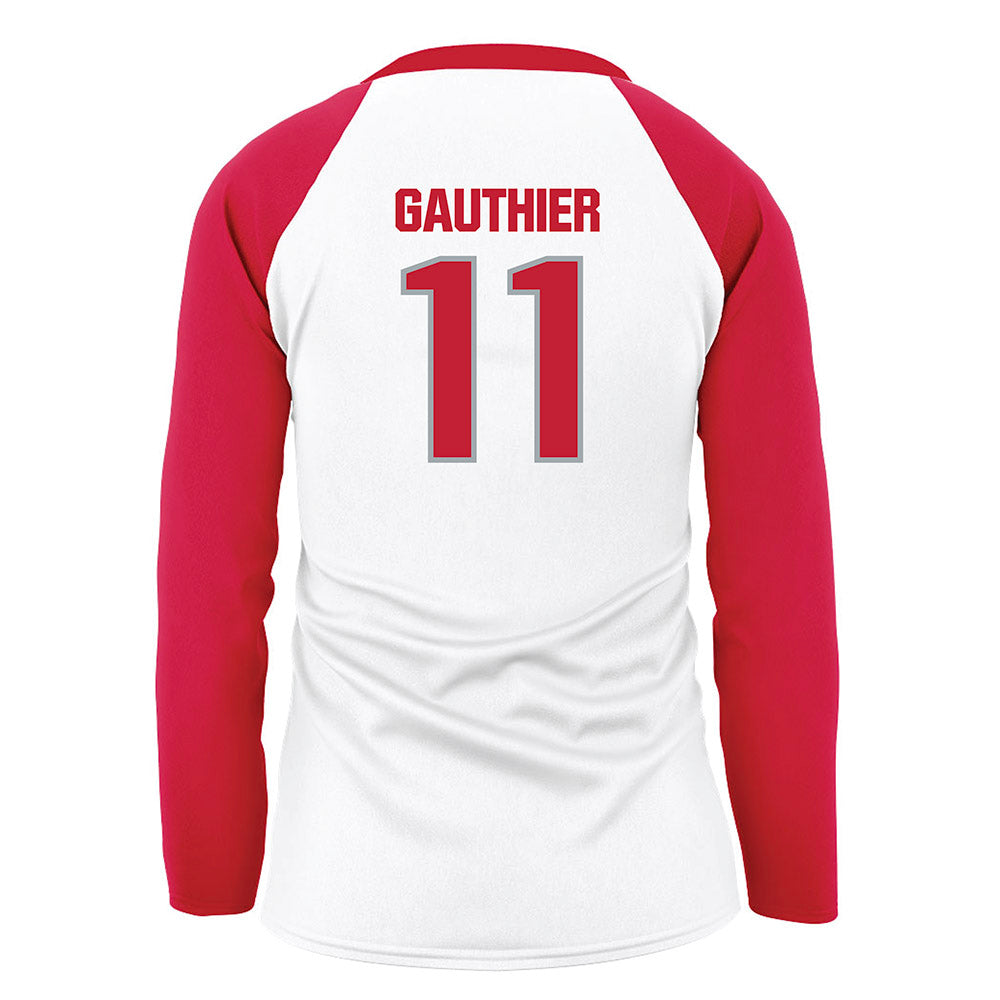 Ohio State - NCAA Women's Volleyball : Navea Gauthier - White Volleyball Jersey-1