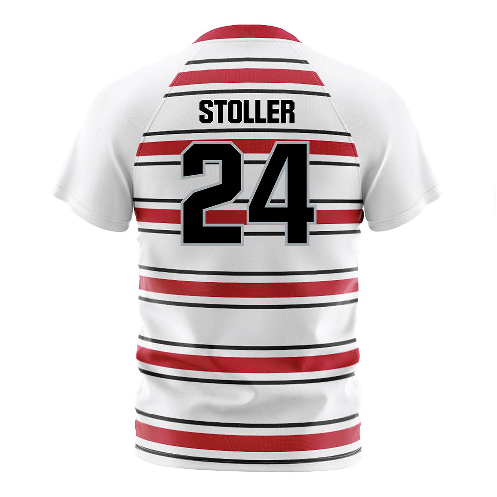 Ohio State - NCAA Men's Soccer : RJ Stoller - Pin Stripe Soccer Jersey-1