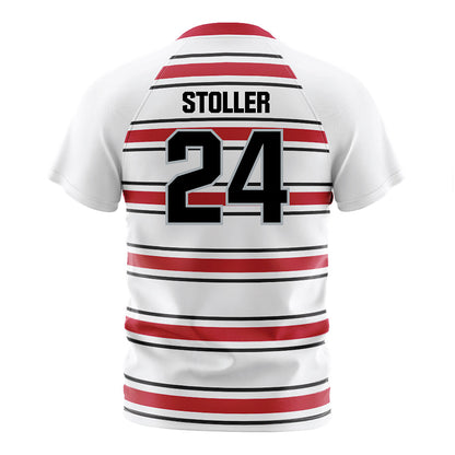Ohio State - NCAA Men's Soccer : RJ Stoller - Pin Stripe Soccer Jersey-1