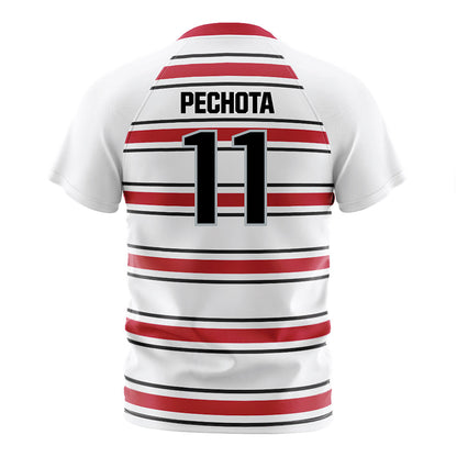 Ohio State - NCAA Men's Soccer : Luciano Pechota - Pin Stripe Soccer Jersey-1