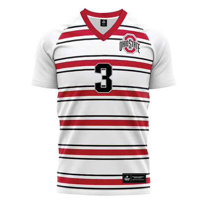 Ohio State - NCAA Men's Soccer : Nathan Demian - Pin Stripe Soccer Jersey