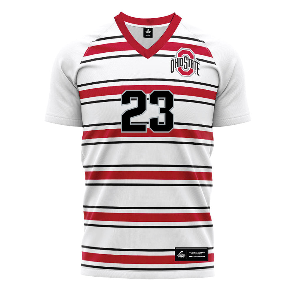 Ohio State - NCAA Men's Soccer : Donovan Williams - Pin Stripe Soccer Jersey-0