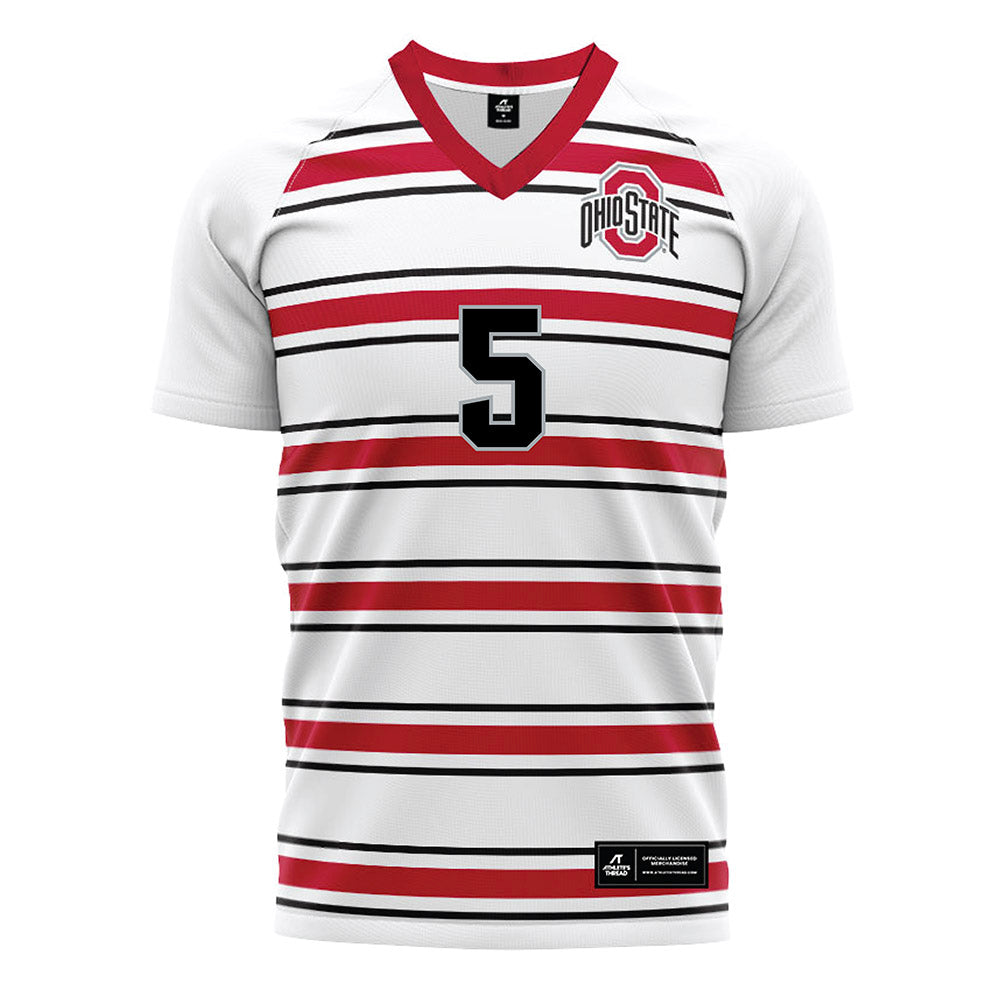 Ohio State - NCAA Men's Soccer : Johnny Rush - Pin Stripe Soccer Jersey-0