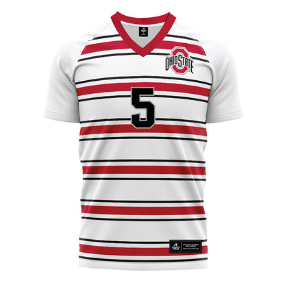 Ohio State - NCAA Men's Soccer : Johnny Rush - Pin Stripe Soccer Jersey-0