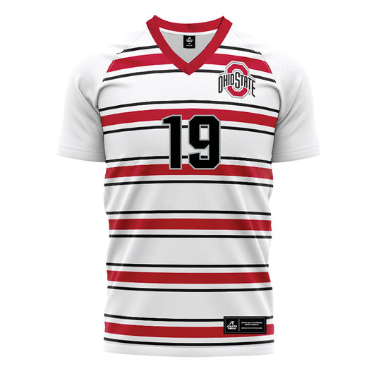 Ohio State - NCAA Men's Soccer : Nyle Waugh - Pin Stripe Soccer Jersey-0